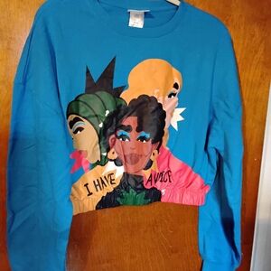 Graphic Blue Women's Sweatshirt